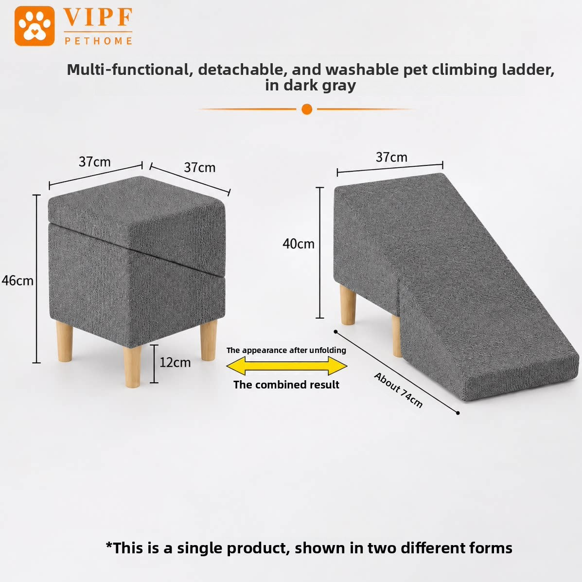 Removable Washable Pet Stairs for Small Dogs