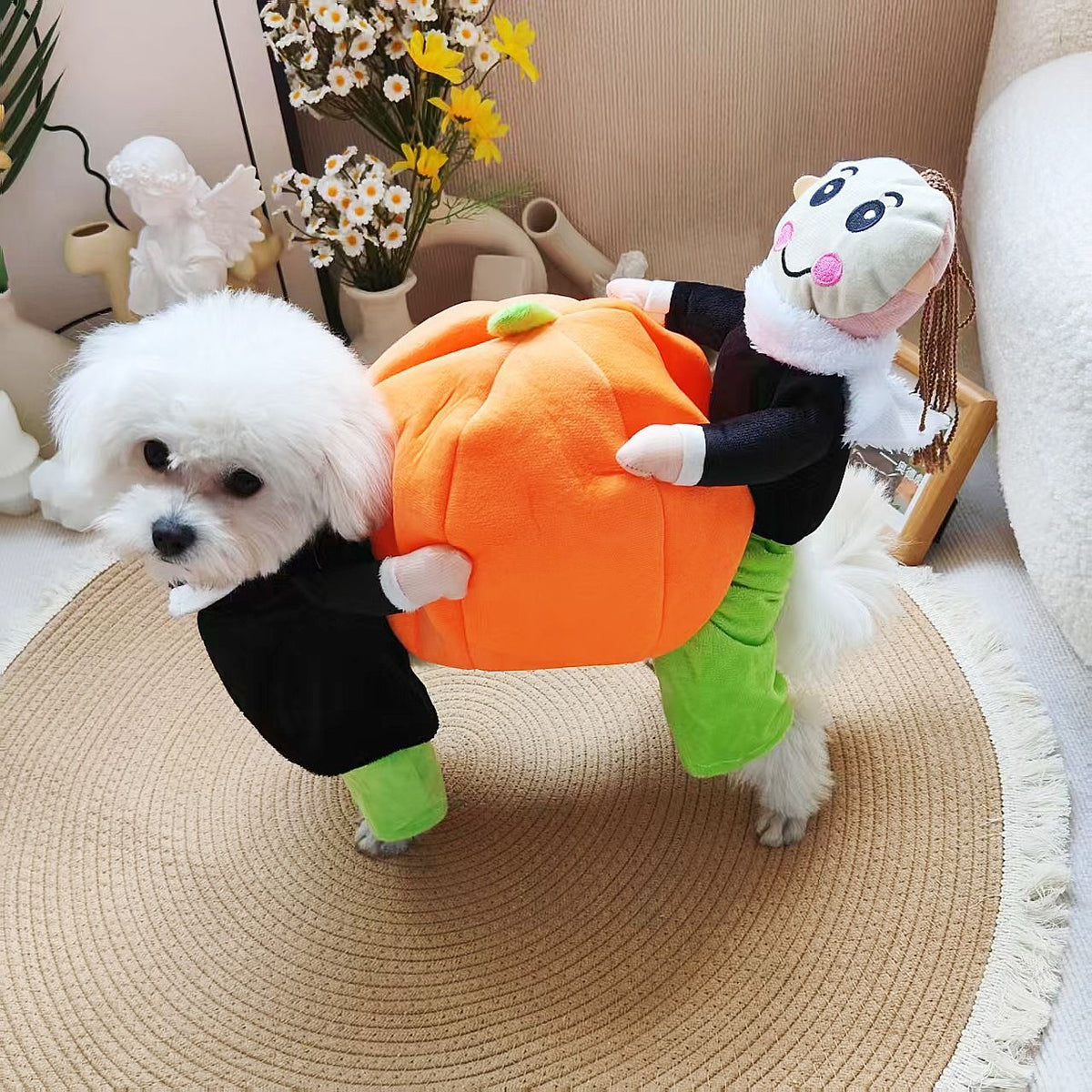 Halloween Christmas Pet Dog Costume Pumpkin