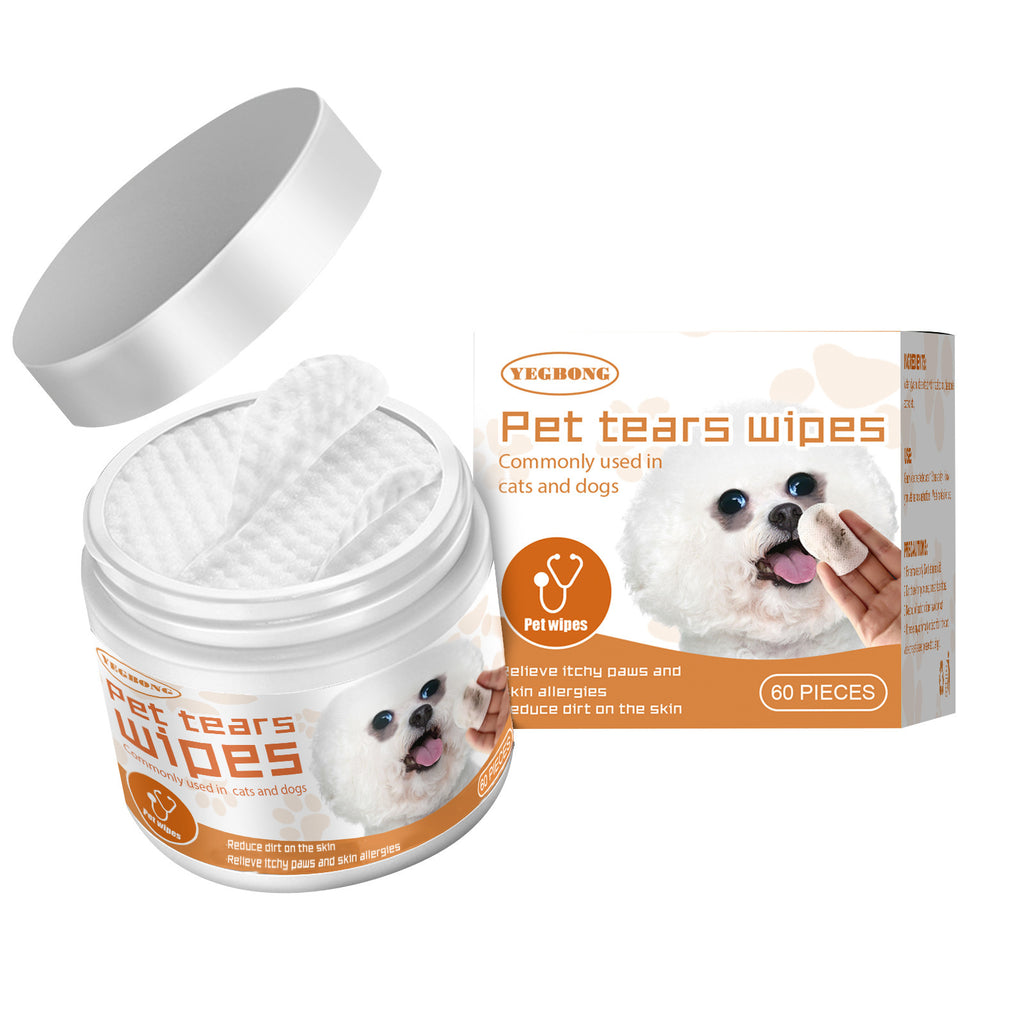 Pet Eye Cleaning Wipes for Tear Stain Removal