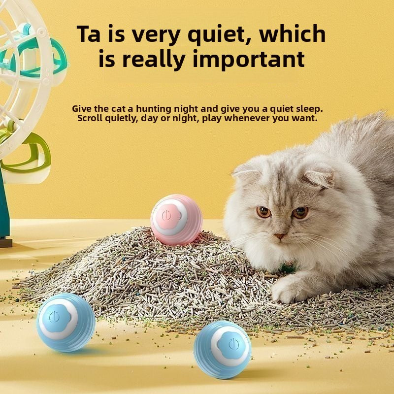 Pet Cat Toy Intelligent Rolling Ball Bite-resistant Fun Toy