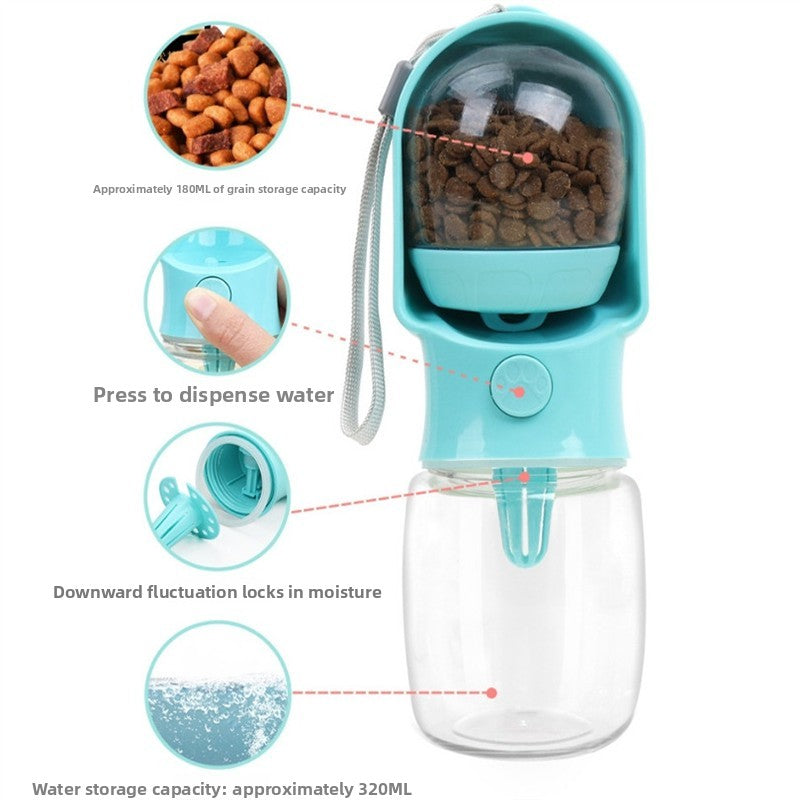 Dual-Use Portable Pet Water and Food Cup