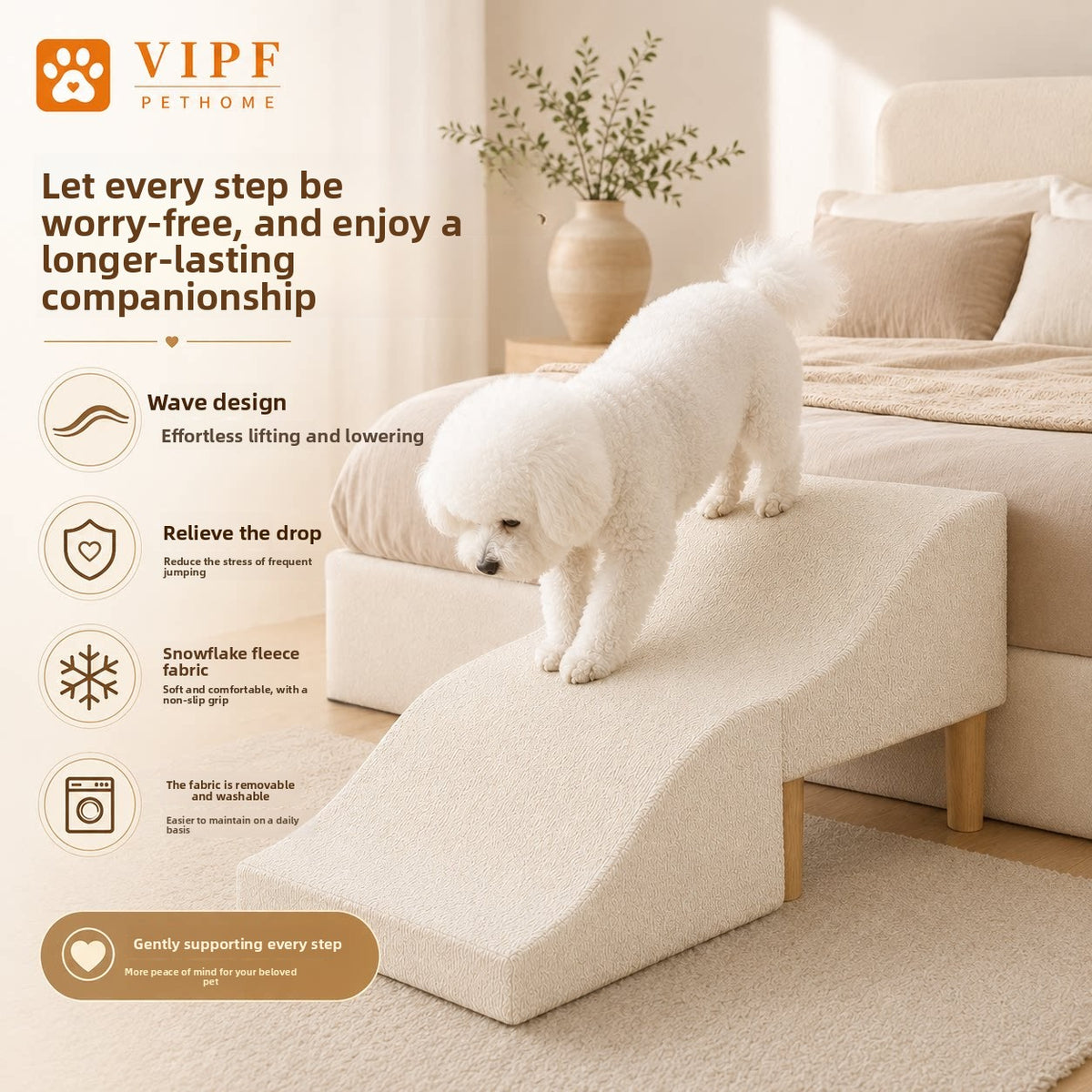 Removable Washable Pet Stairs for Small Dogs