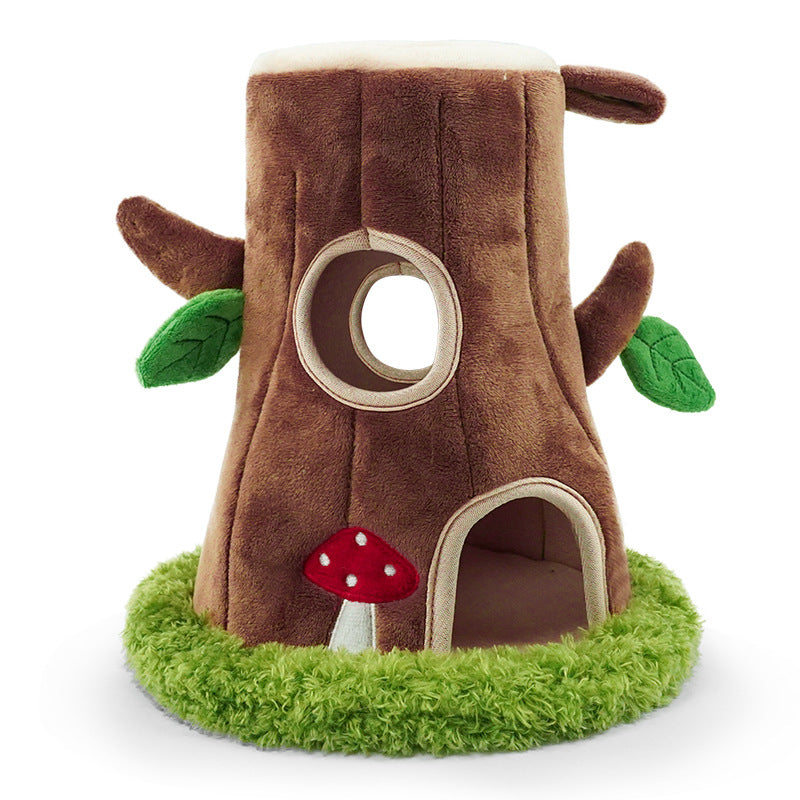 Tree Hole Series Squeaky Plush Pet Toys