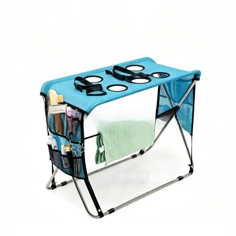 Foldable Pet Grooming Table Stainless Steel Frame