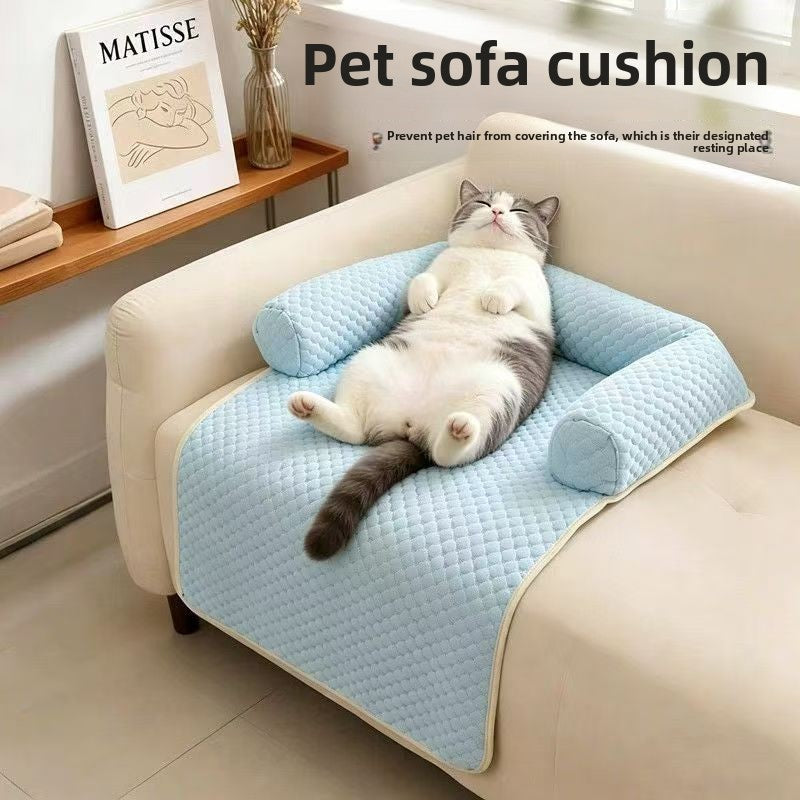 Pet Ice Silk Sofa Compression Bed