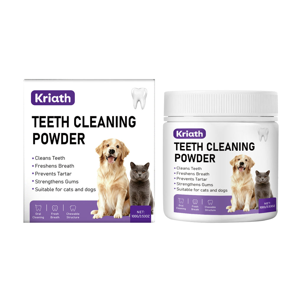 Pet Cat and Dog Teeth Cleaning Powder
