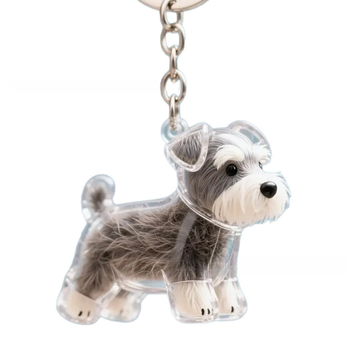 Pet Hair Memorial Keychain