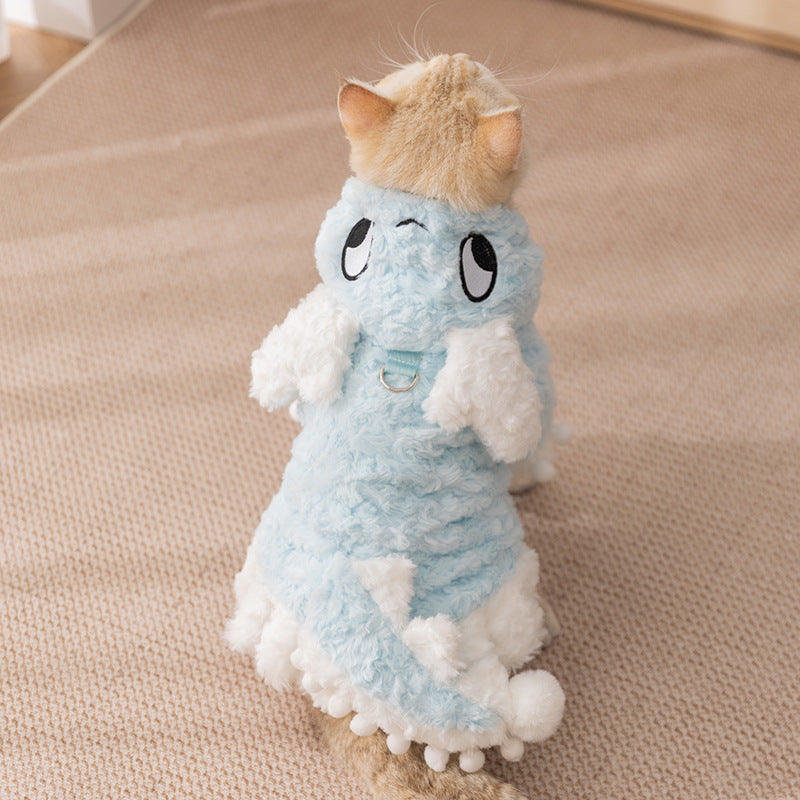 Autumn and winter cat clothes and dog pet clothes