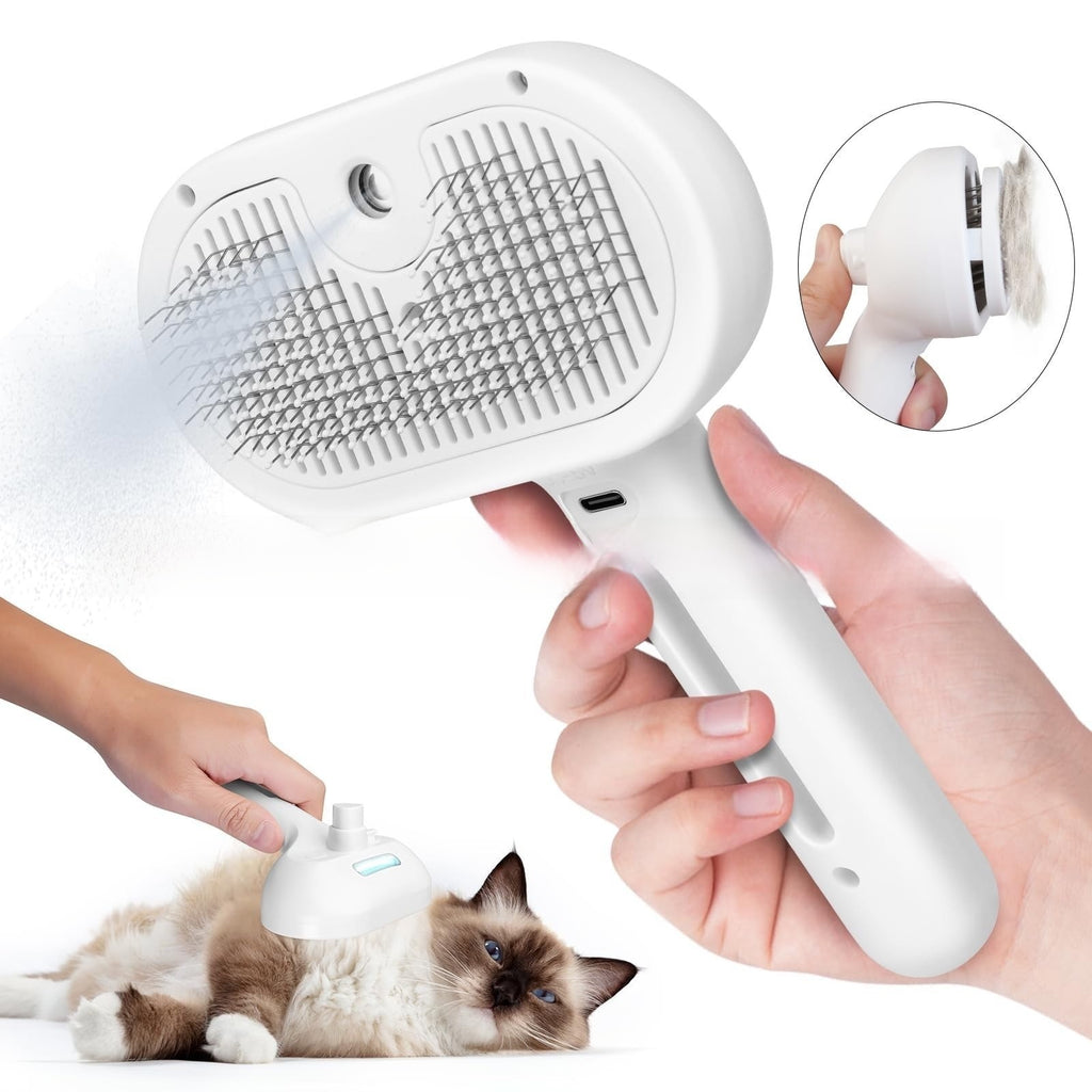Pet Spray Grooming Comb with Detangling Needles