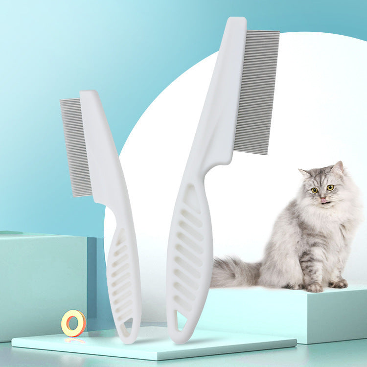 Pet cat flea comb
