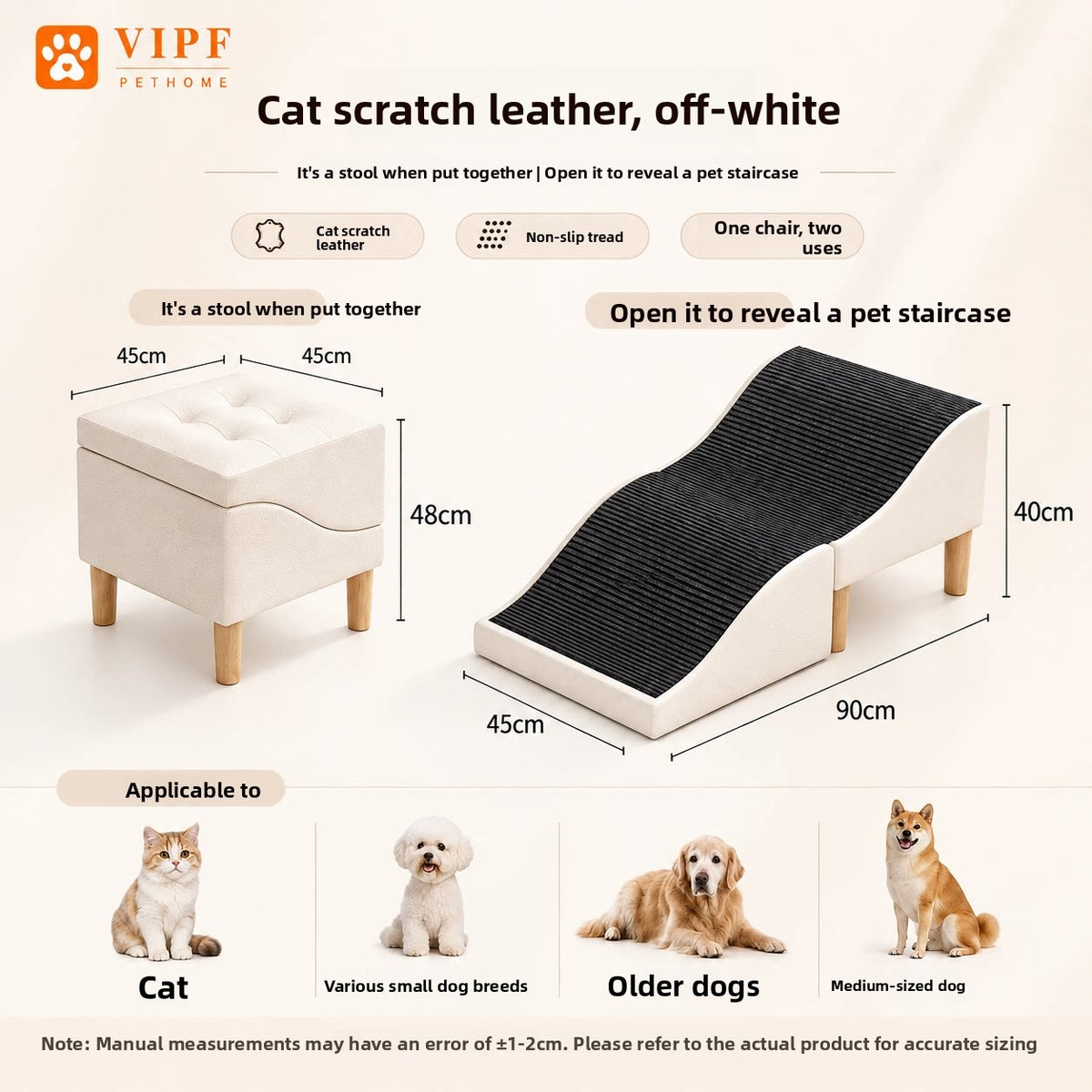 Removable Washable Pet Stairs for Small Dogs