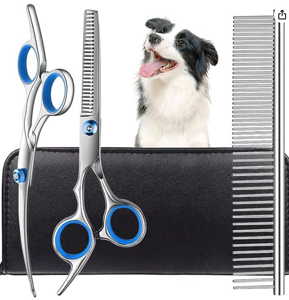 Professional Pet Grooming Scissors Set